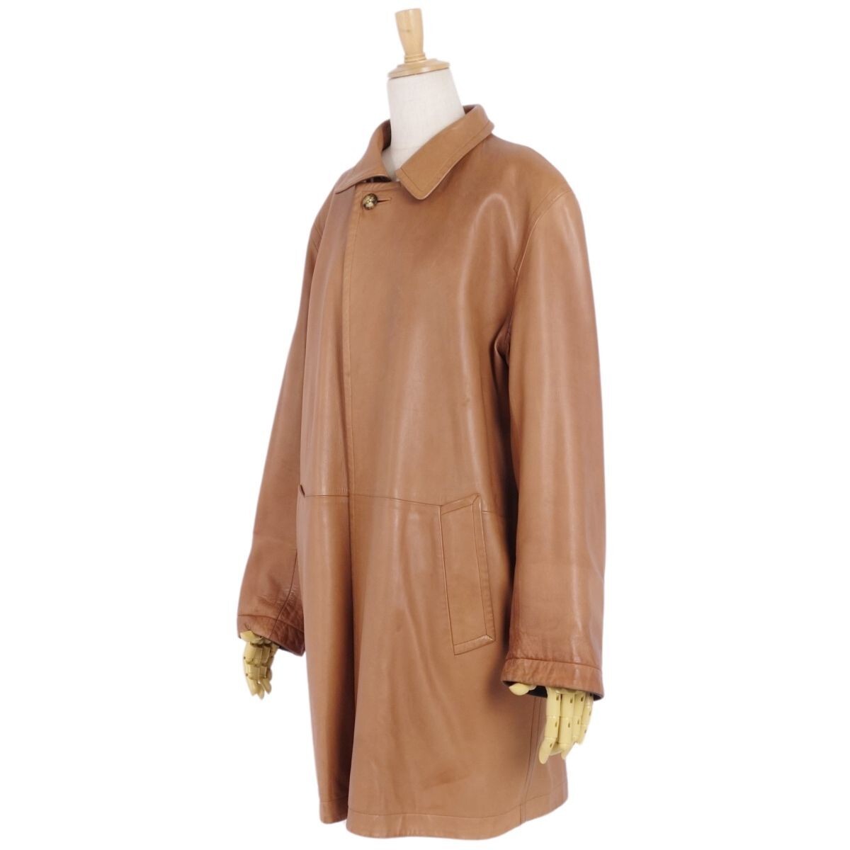 マルジェラ期 エルメス leather toggle p-coat