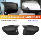 Carbon Fiber Rearview Mirror Cover For Subaru Outback Crosstrek WRX 2015-2017