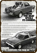 1979 Subaru Brat 4x4 Truck Car Vintage-look-edge Decorative Replica Metal Sign 1979 Subaru Brat 4x4 Truck Car Vintage-look-edge Decorative Replica Metal Sign