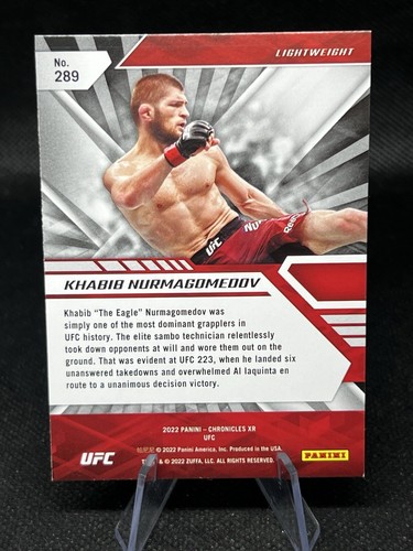 2022 Panini Chronicles UFC - Xr #289 Khabib Nurmagomedov - Bild 2 von 2