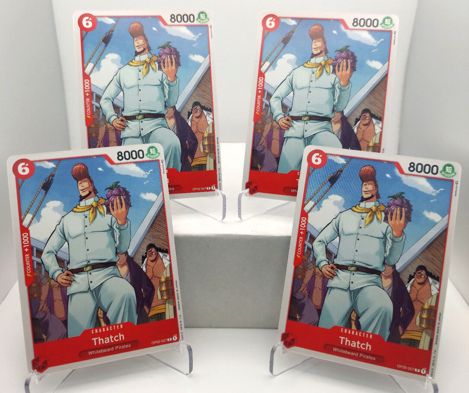 Thatch Playset - OP02-007 x4 - Paramount War - One Piece TCG - English