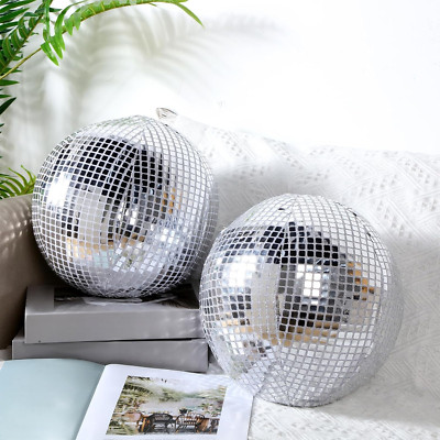 2 Pcs Disco Ball Pillows Decorative Throw Pillow Sequin