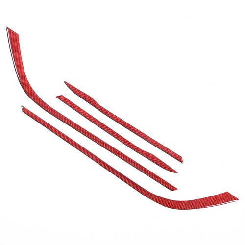 Pegatina con bocina de puerta de fibra de carbono roja para Jaguar F-TYPE 2013-22 - Imagen 6 de 11