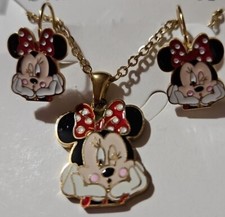 Disney Minnie Mouse Jewelry Set. Stainless Steel Minnie MouseCartoon Jewelry Set