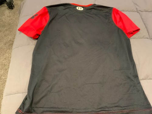 Under Armour Heat Gear XL Red and Black Baseball undershirt Fitted fit UA - Picture 5 of 6