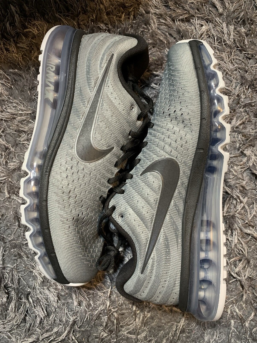 Nike Air Max 2017 Running Training Shoes Gray Black 849559-011 Men’s Size