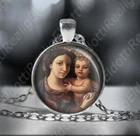 Our Lady Of Confidence Necklace. Our Lady Of Trust Virgin Mary Christian Pendant