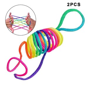 Game Rainbow Children Finger Original Rope Twist Toy Gift String