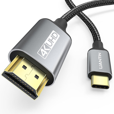 USB C to HDMI Cable 3Ft | 4K High-Speed USB 3.1 Type-C to HDMI Cord [Thunderbolt