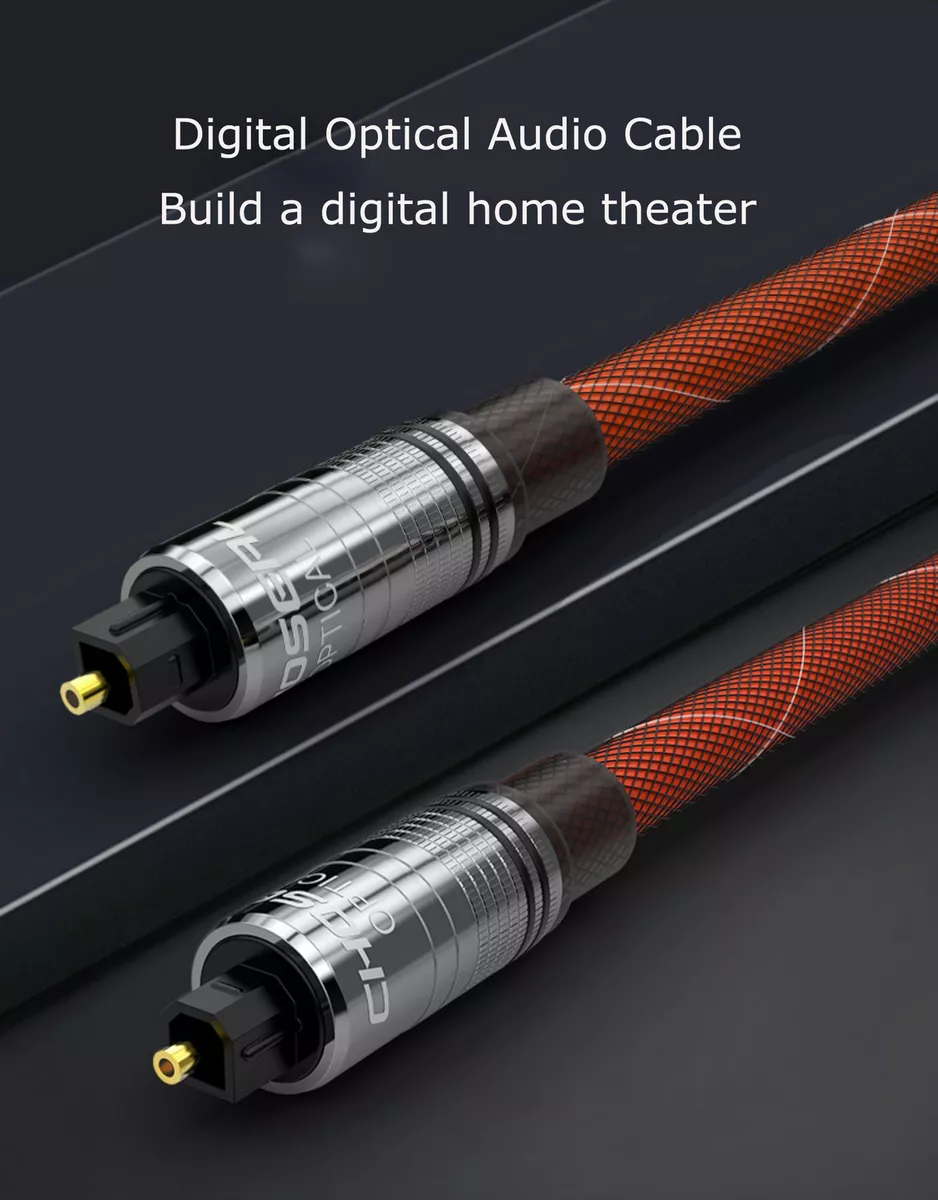 1M 3.2FT Digital Optical Audio Cable For PS4 Xbox Xiaomi TV Square