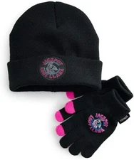 Video Game FORTNITE Boys Beanie Hat & Gloves Set (Loot Llama), Black, One Size