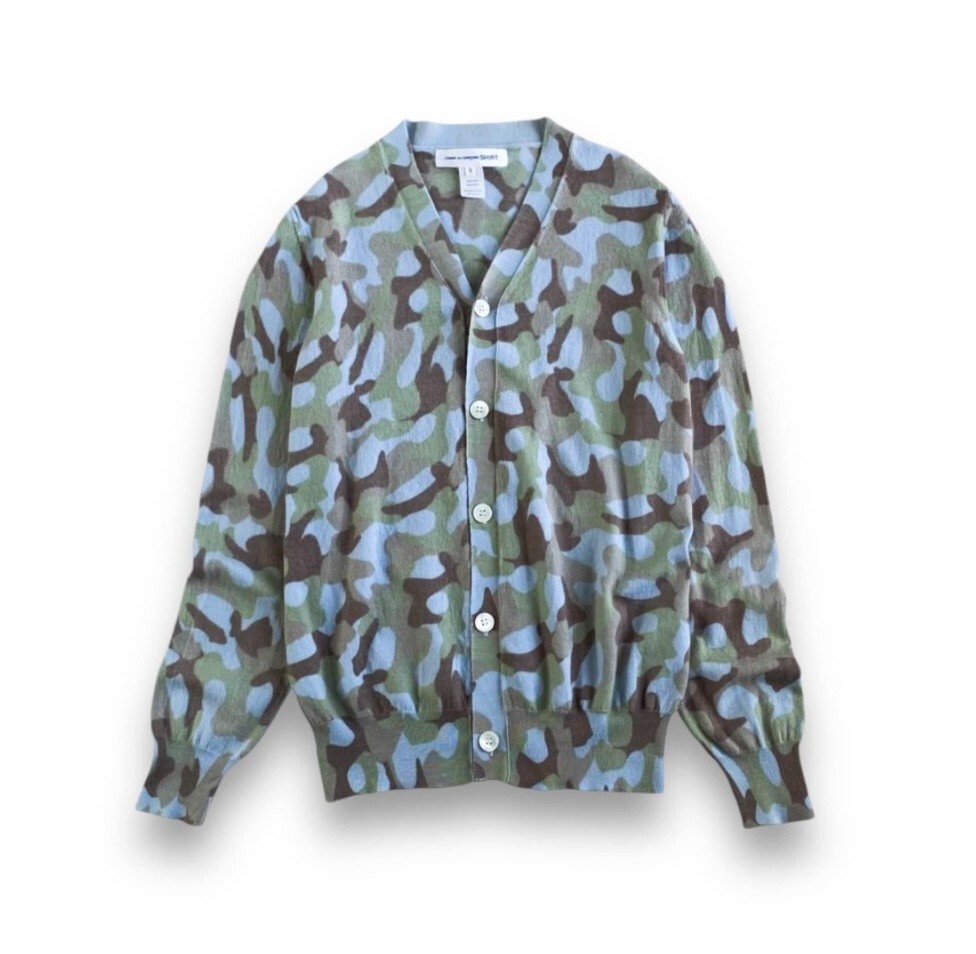COMME des GARCONS SHIRT Camo Cardigan Made in Italy