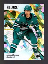 2023-24 UPPER DECK ALLURE YELLOW TAXI #74 LOGAN COUTURE SAN JOSE SHARKS