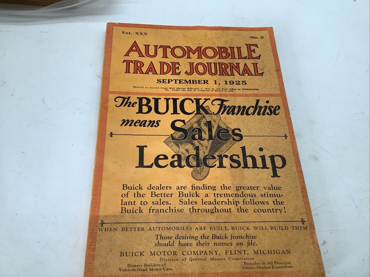 Automobile Trade Journal September 1925 Vol XXX Great Ads Graphics 