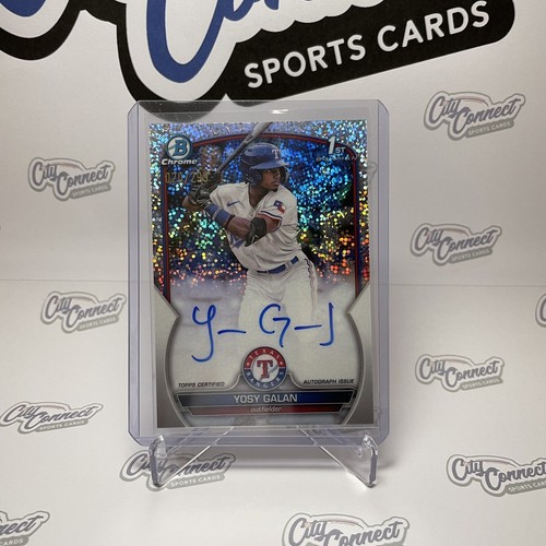 2023 BOWMAN CHROME YOSY GALAN 1ST BOWMAN SPECKLE REFRACTOR AUTO! 20/299  - Picture 1 of 2
