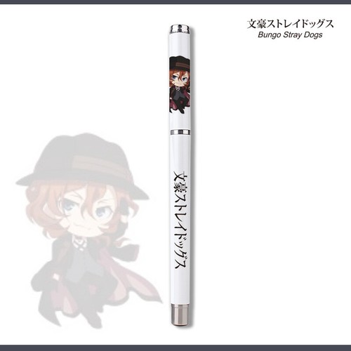 Pluma utilitaria neutra Bungo Stray Dogs Nakahara Chuya bolígrafo de metal para estudiantes - Imagen 9 de 14