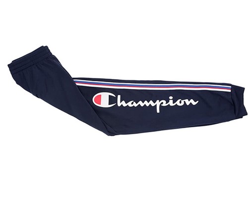 Champion 190 Heritage Boys Iconic Tricot Track Pants Navy/Youth Small - Picture 8 of 10