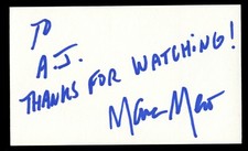 Marc Mero signed autograph 3x5 index card WCW TNA Johnny B. Badd R364