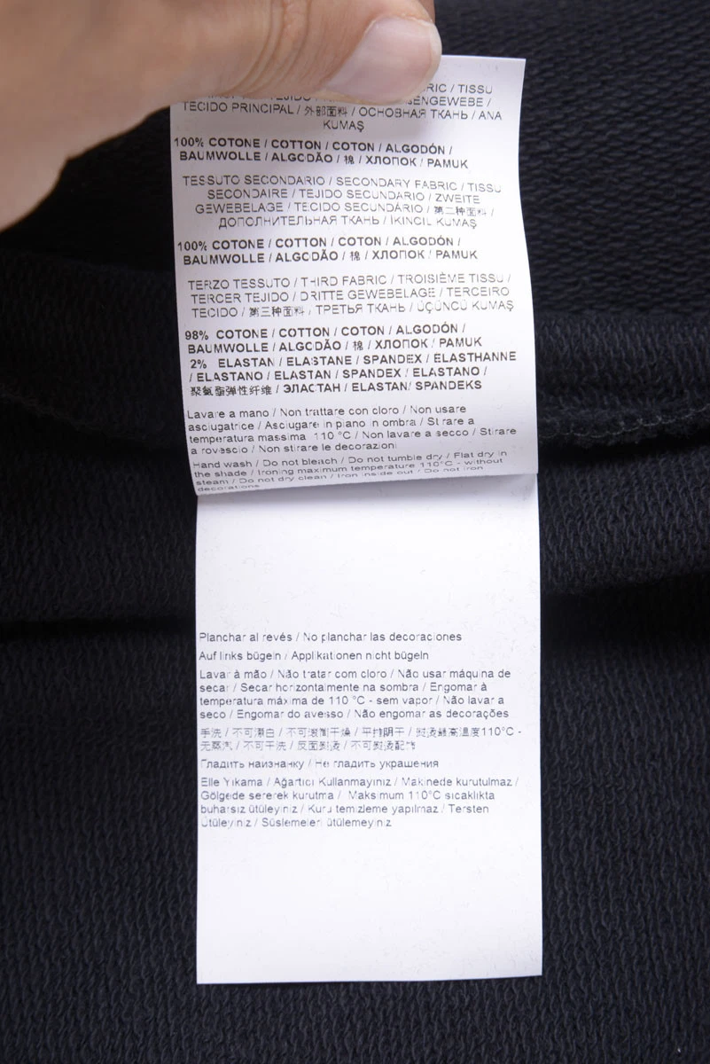 Felpa Versace Jeans Sweatshirt Hoodie SLIM Cotone Uomo Nero B7GPA7FF 899