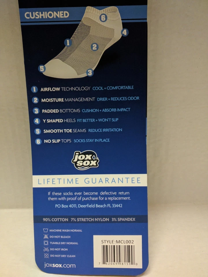 JOX SOX CALCETINES ACOLCHADOS DE CORTE BAJO PARA MUJER Foto 2 de 2