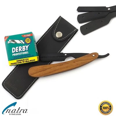 Rasiermesser + 100 DERBY Professional Rasierklingen Rasierer Rasur Razor NATRA - Bild 1 von 4