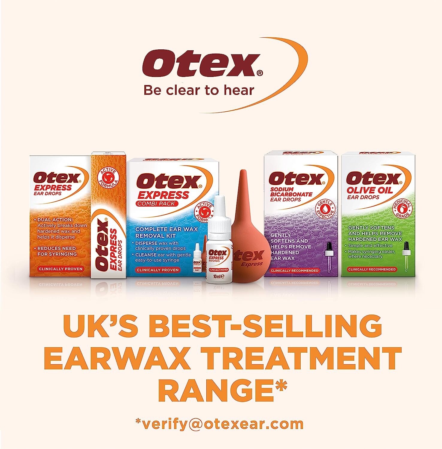Otex Ear Wax Removal Bundle Olive Oil, Sodium Bicarbonate, Express