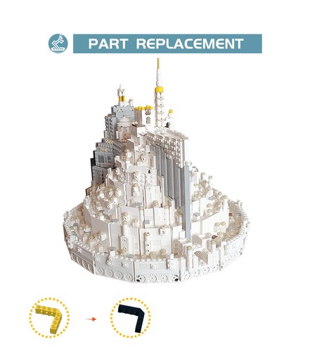 Modular Building Blocks Set for Minas Tirith MOC Bricks Educational Toy DIY Gift - Picture 5 of 5