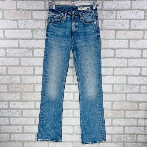 rag & bone Peyton Midrise Bootcut Jeans in Malvern Wash Size 23 - Picture 5 of 11