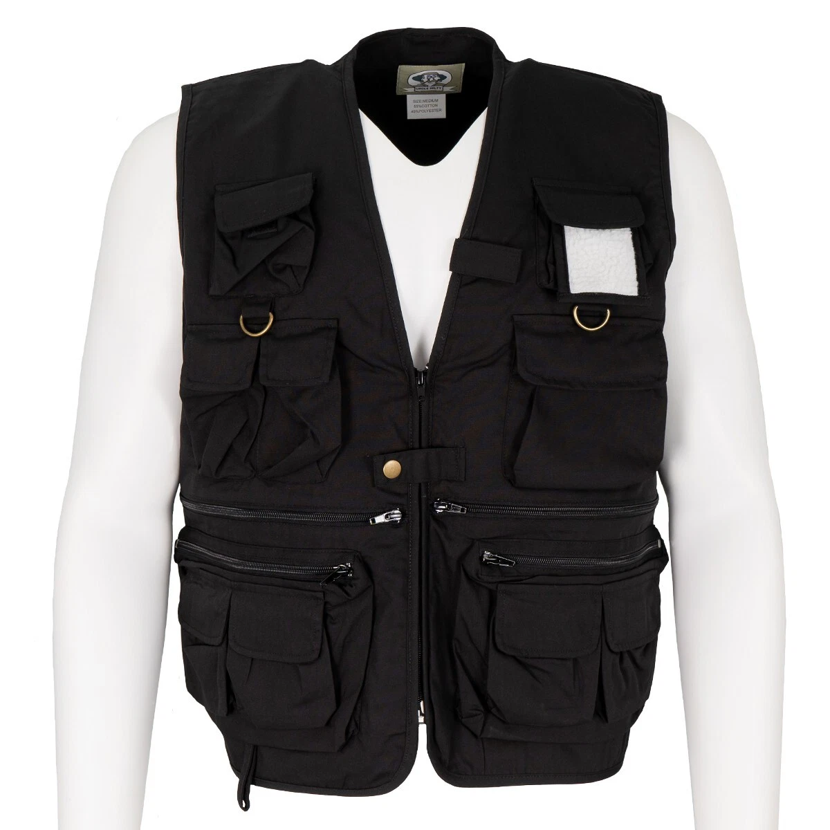Military Style Rothco Uncle Milty Utility Vest - Black- Fishing- Hunting-Modern