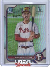2022 Bowman Chrome William Bergolla BCP-159 1st Chrome Prospect Phillies 435/499