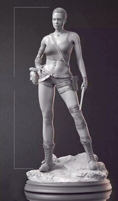 1/18 resin figures model Movie lead Laura 3D printing Unassembled Unpainted