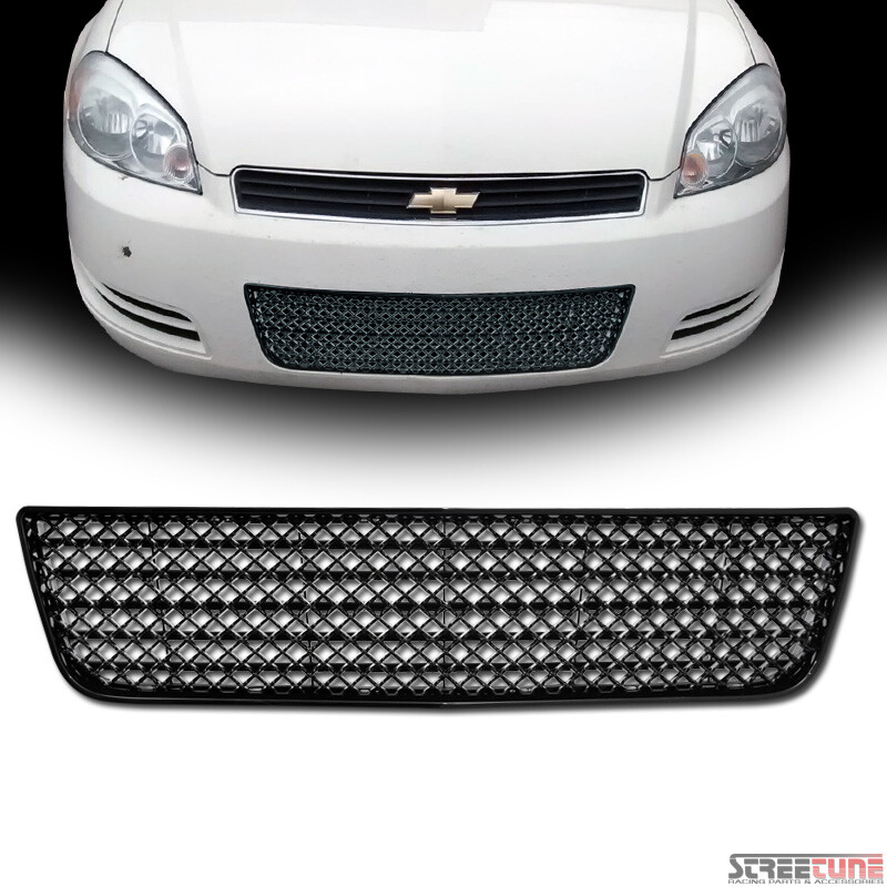 Black Bentley Mesh Front Lower Bumper Grille ABS For 06-13 Impala/14-16 Limited