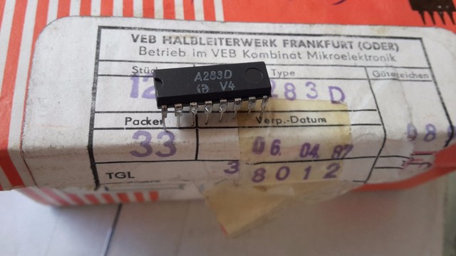 2x A283D RFT Germany =TDA1083 TFK Germany KA22427 К174ХА10 AM-FM ...