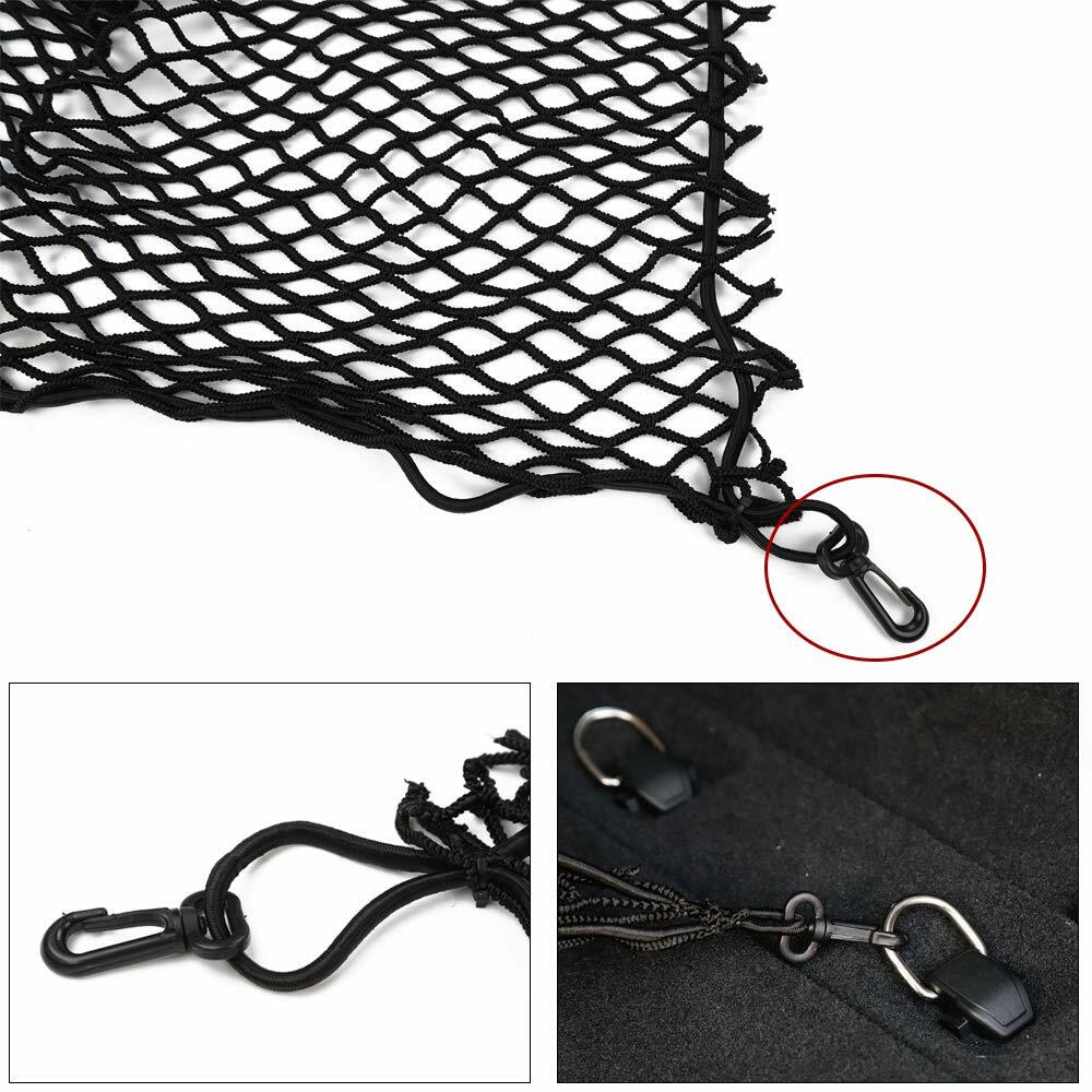 TESIN Rear Cargo Trunk Organizer Net – Elastic Mesh – For Jeep Wrangler JL & JK 2007–2019