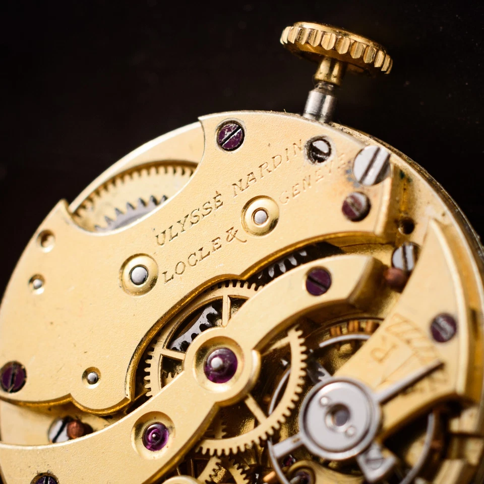 Антикварные карманные часы Ulysse Nardin с механизмом 25 мм требуют технического обслуживания - Изображение 3 из 3