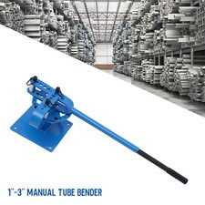 Pipe Bender Manual Bench Bending Machine 5/8" Tube Bender Set 7 Dies 1" to 3"