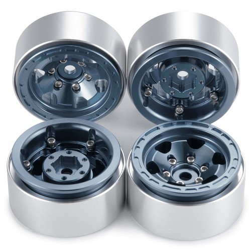 4Pcs 1.0 Aluminum Wheels Rims For Traxxas 1/18 TRX4M or 1/24 Axial SCX24 RC Cars - Picture 6 of 19