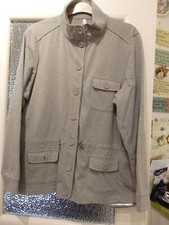 New, Lovely Grey Buttoned Jacket. L
