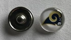 (HCW) Los Angeles Rams NFL Snap Ginger Button Jewelry for Jackets, Bracelets