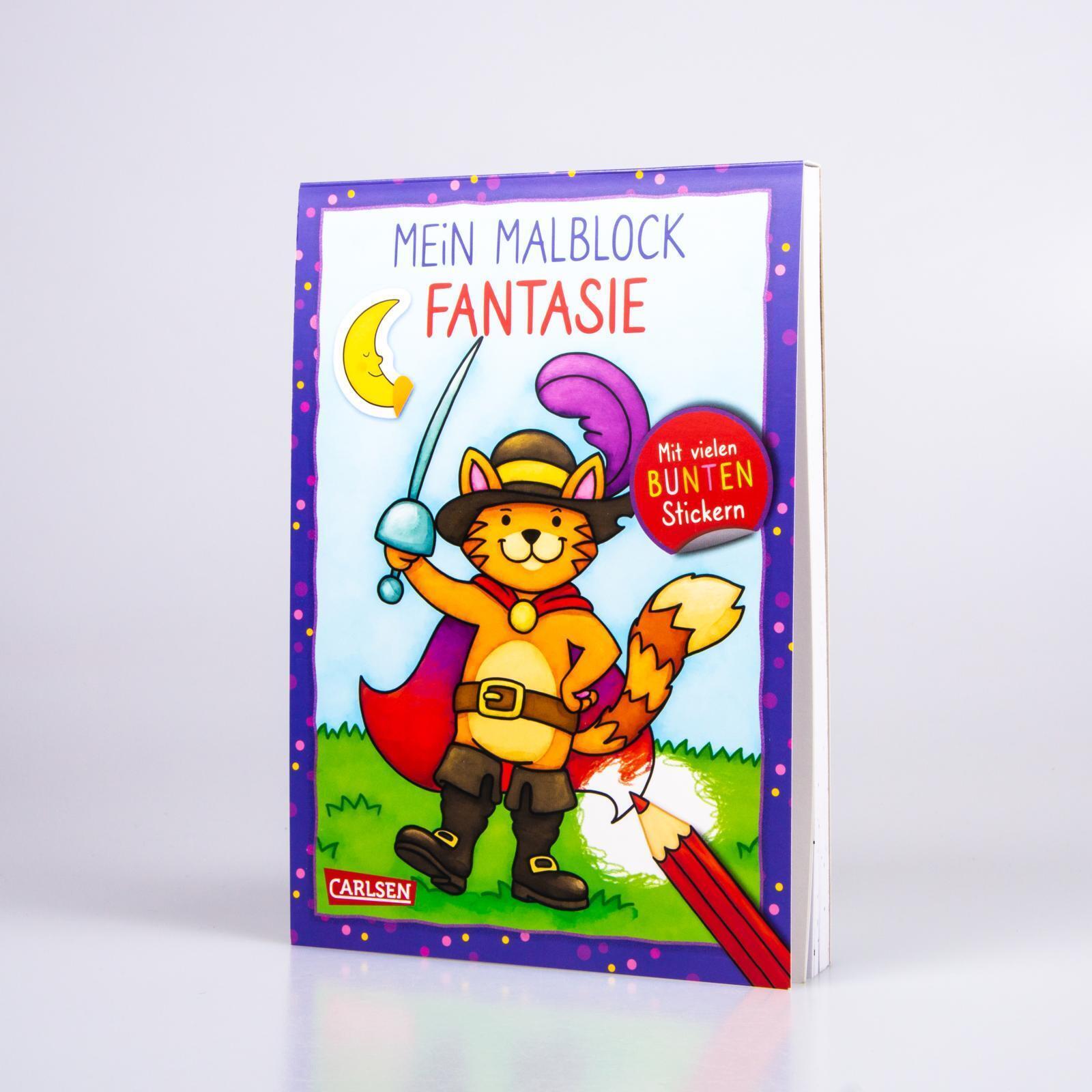Thumbnail - Mein Malblock Fantasie | Mit Vielen Bunten Stickrn | Igor Dolinger |