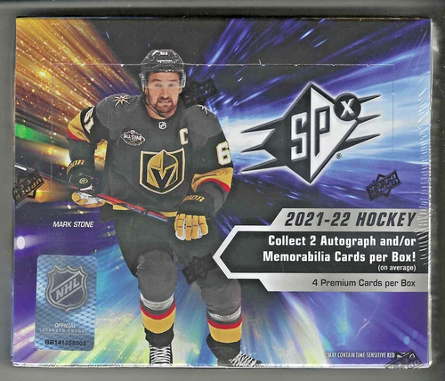 2021-22 SPX HOCKEY FACTORY SEALED HOBBY BOX 2 AUTOGRAPHS AND/OR MEMORABILIA