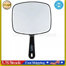 Hand Held Mirror Extra Large For Barber Lady Makeup Beauty Cosmetic With Handle