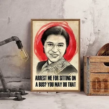 You May Do That Quote Rosa Parks Unique Poster, Rosa Parks Poster Print Unframed