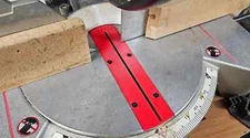 Zero Clearance Throat Plate Insert-Craftsman & Ryobi miter saw. READ DESCRIPTION