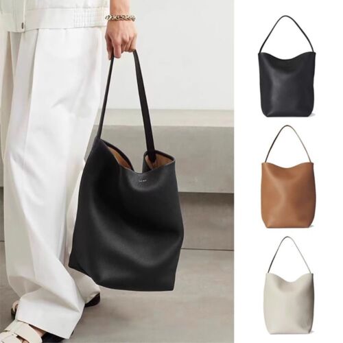 1Pcs Genuine Leather Shoulder Bag The Row Tote Bag New Bucket Bag - Picture 1 of 15
