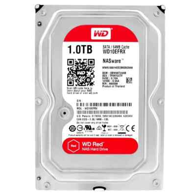 HARD DRIVE WESTERN DIGITAL RED WD10EFRX 1TB 7200RPM 16MB SATA III 3.5'' inch