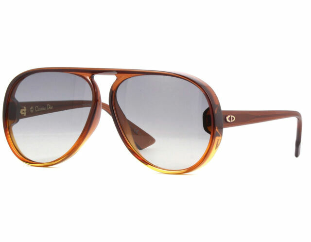 Dior Dior Lia 12J Brown Frame with Gray Lens Aviator Sunglasses
