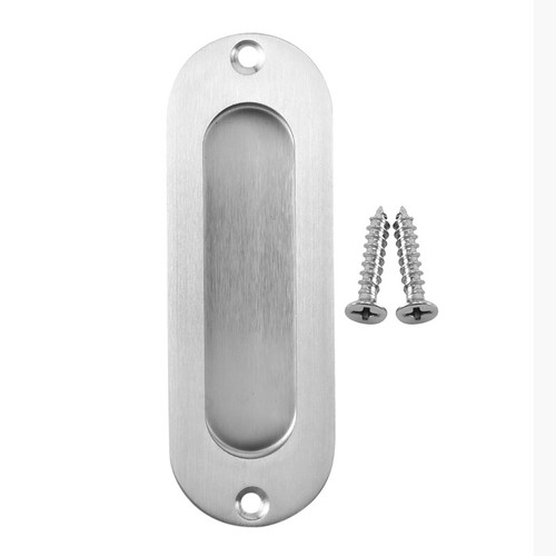 1pcs Rangular Face Fix Flush Recessed Sliding Door Pull Handle Stainless St M1G6 - Picture 1 of 8