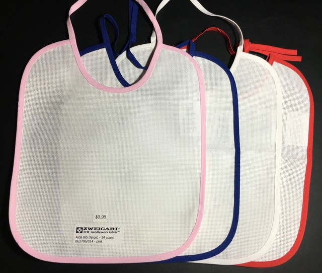 Zweigart’s Aida Large Bib 10 1/2” x 12 1/2” 14 count Baby Bib eBay