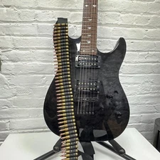 Brass Bullet Guitar Strap Genuine Leather Rivethead Punk Rock Thrash USA Made